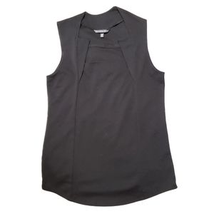 Victoria's Secret Black Abstract Neck Tank Top